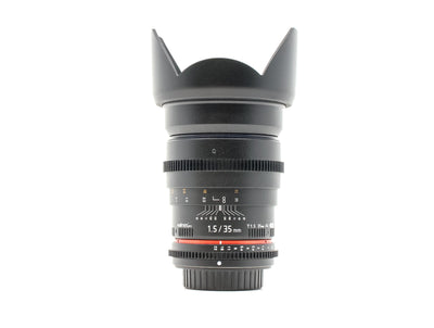 Walimex Pro 35mm T1.5 AS UMC - Montagem Sony A