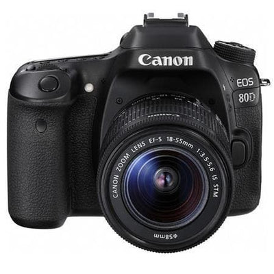 EOS 80D SLR - Preto + Canon EF-S 18-55mm f/3.5-5.6 IS STM f/3.5-5.6
