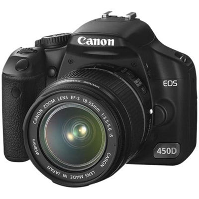 EOS 450D SLR - Preto + Canon EF-S 18-55mm f/3.5-5.6 IS II f/3.5-5.6