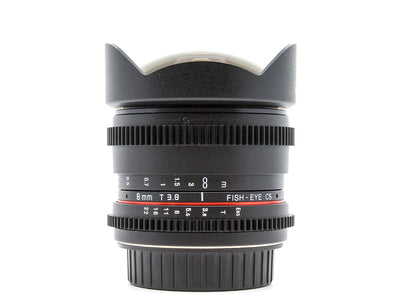 Samyang 8mm T3.8 UMC CS - Montagem Canon EF-S