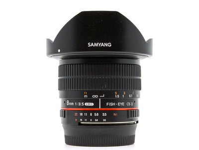 Samyang 8mm f/3.5 UMC CS II - Compatível com Micro Quatro Terços