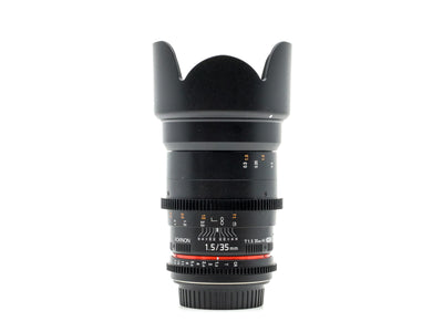 Rokinon 35mm T1.5 Cine DS - Montagem Canon EF