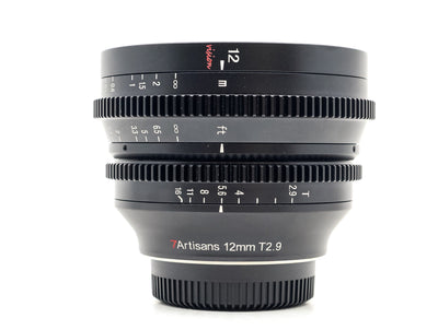 7Artisans 12mm T2.9 Vision - Compatível com Micro Quatro Terços