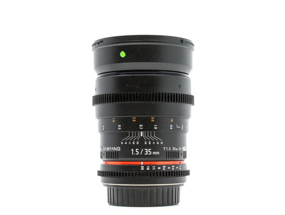 Samyang 35mm T1.5 - Montagem Canon EF