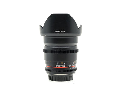 Samyang 16mm T2.2 ED AS UMC CS - Montagem Canon EF-S