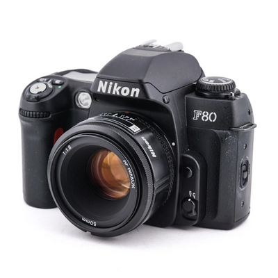 Nikon F80 + 50mm f1.8 AF Nikkor - Câmera Filme 35mm SLR Premium