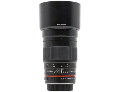 Samyang 135mm f/2 ED UMC - Montagem Canon EF
