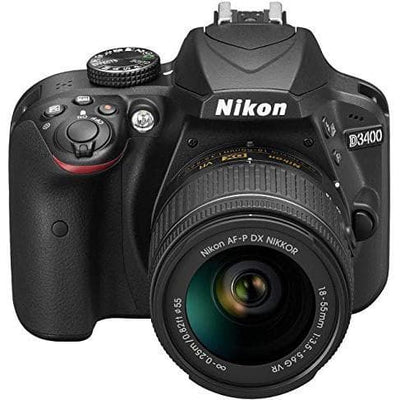 SLR D3400 - Preto + Nikon Nikon AF-P DX Nikkor 18-55 mm f/3.5-5.6G VR