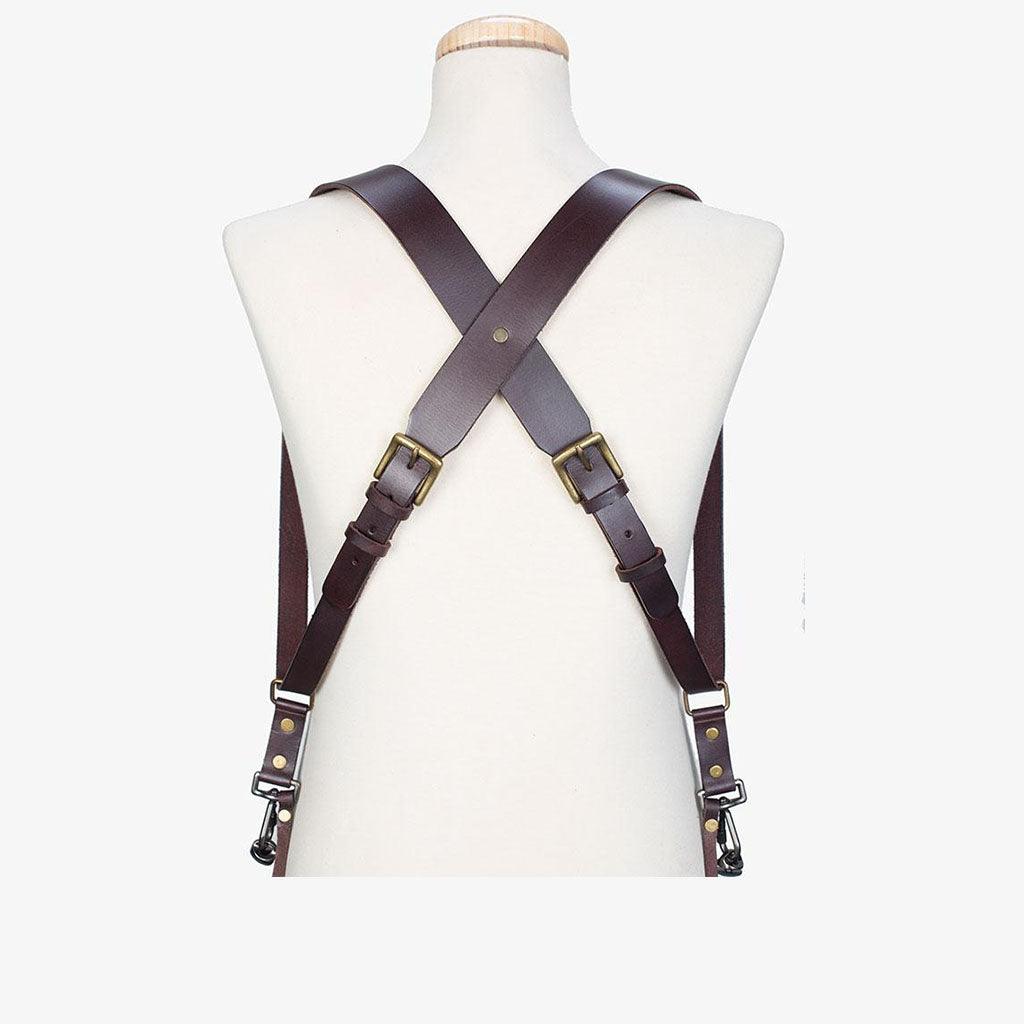 Berlin #702 - Brown dual leather camera strap