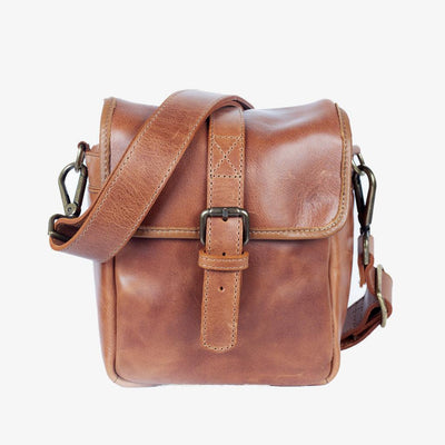 **Bolsa de Câmera em Couro Curtido de Berlim**