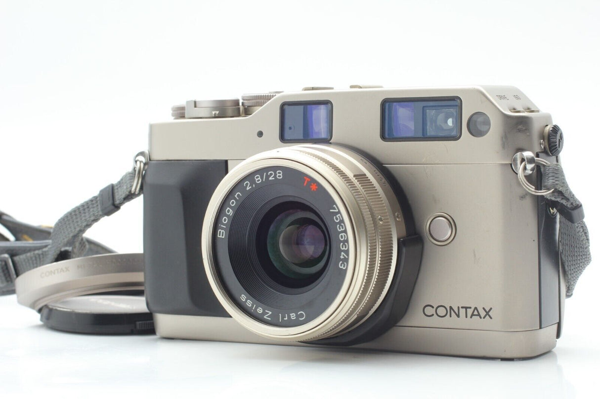 Contax G1 35mm Analog Camera Carl Zeiss Biogon 28mm...