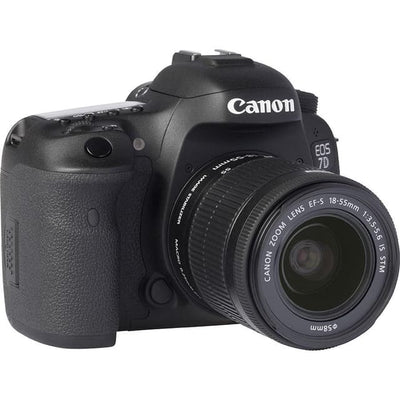 EOS 7D SLR - Preta + Canon 18-55mm f/3.5-5.6 IS STM f/3.5-5.6