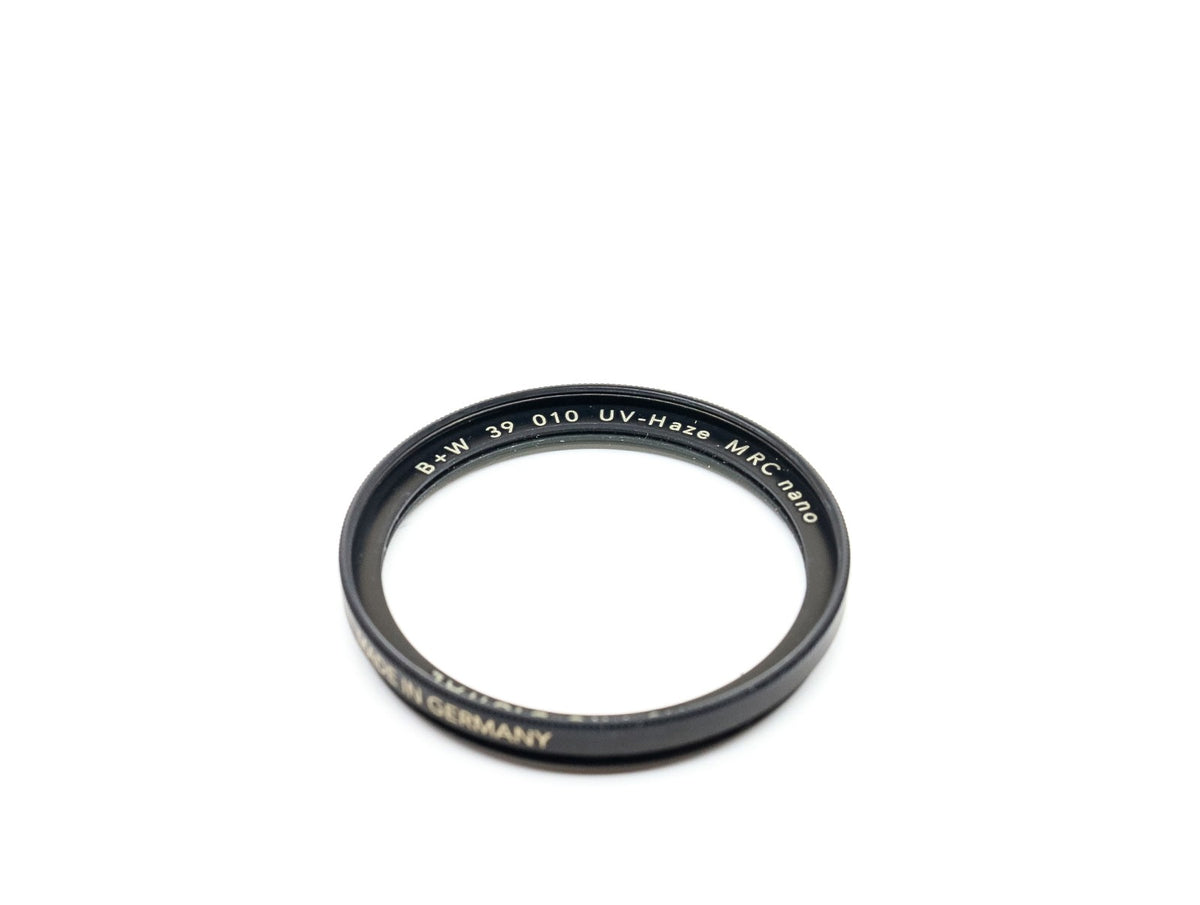B+W 39mm XS-Pro Digital 010 UV-Haze MRC Nano Filter · imagem principal