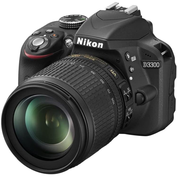 SLR D3300 - Black + Nikon AF-S DX Nikkor 18-105mm F3.5-5.6G ED VR f/3.5-5.6