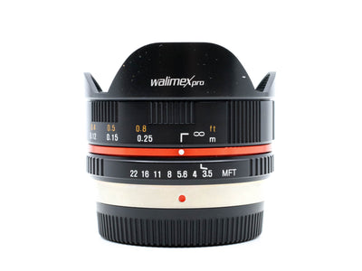 Walimex Pro 7.5mm f/3.5 Olho de Peixe - Montagem Micro Quatro Terços