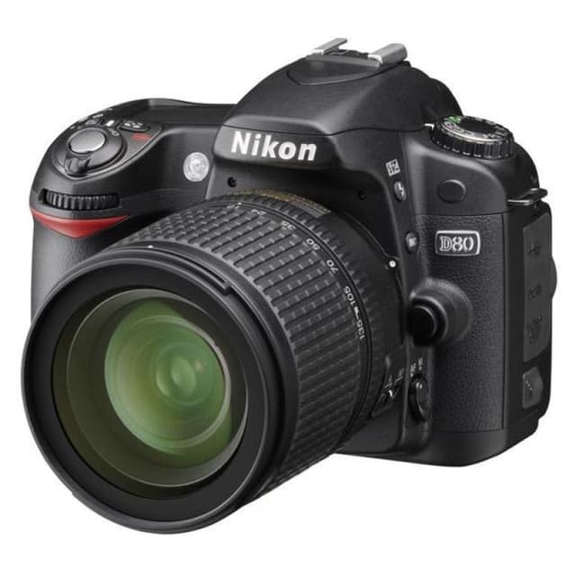 D80 SLR - Preto + Nikon AF-S DX Nikkor 18-70mm f/3.5-4.5G ED-IF f/3.5-4.5 · imagem principal