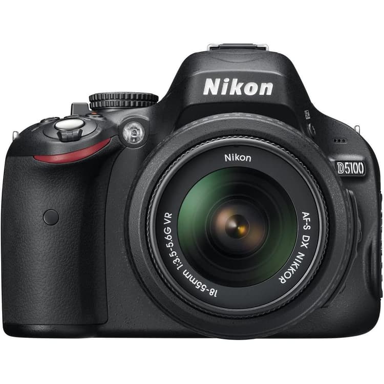 SLR D5100 - Black + Nikon AF-S DX Nikkor 18-55mm f/3.5-5.6G II ED DX f/3.5-5.6  · main image