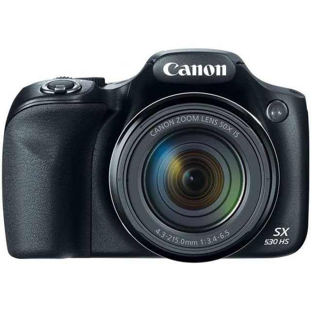 Bridge PowerShot SX530 HS Camera - Black + Canon Zoom Lens 50-IS 24–1200mm f/3.4-6.5 f/3.4-6.5 · imagen principal