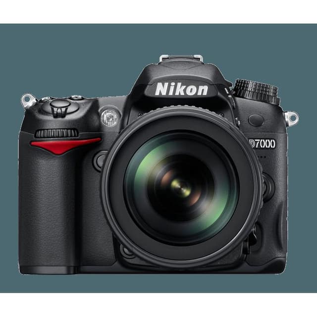 Réflex D7000 - Preto + Nikon 18-55mm f/3.5-5.6G Nikon AF-S DX Nikkor f/3.5-5.6G VR · imagem principal