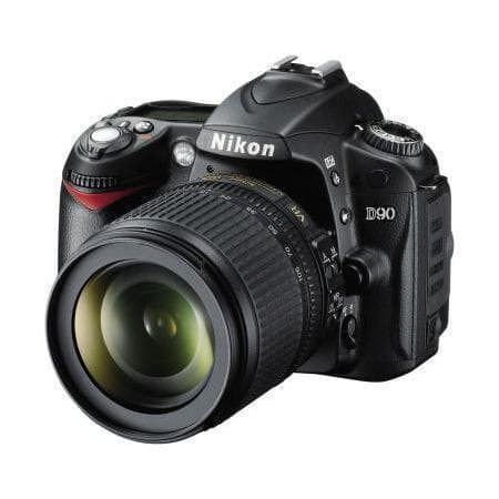 D90 SLR - Preta + Nikon Nikkor AF-S DX VR 18-105mm f/3.5-5.6G ED f/3.5-5.6 · imagem principal