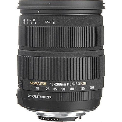 Sigma Nikon EF 18-200mm f/3.5-6.3 Lentes