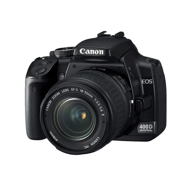 EOS 400D SLR - Black + Canon Canon Zoom Lens EF-S 18-55 mm f/3.5-5.6 II f/3.5-5.6  · main image
