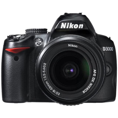 SLR D3000 - Black + Nikon Nikkor AF-S DX 18-55mm f/3.5-5.6 G II ED f/3.5-5.6 
