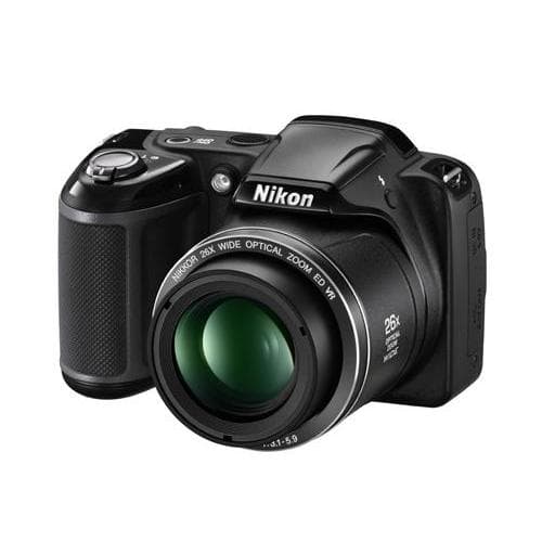 Coolpix L320 Compact Camera - Black + Nikon Nikkor 26X Wide Optical Zoom ED VR 22.5-585mm f/3.1-5.9 f/3.1-5.9  · main image