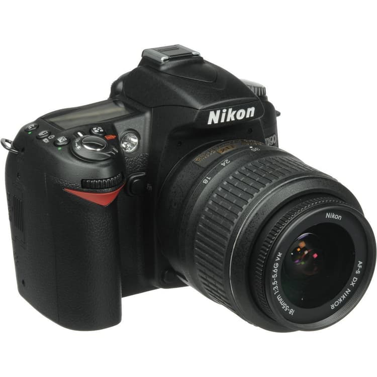 D90 SLR - Black + Nikon AF-S DX Nikkor 18-55mm f/3.5-5.6G VR