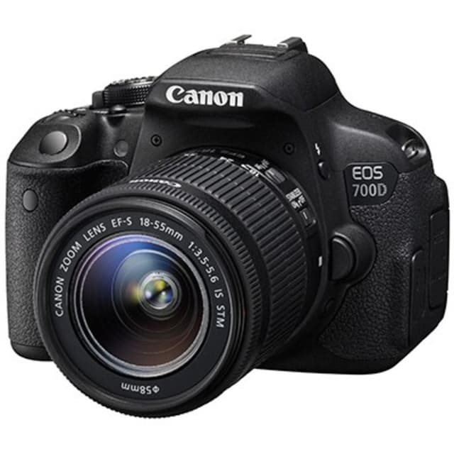 EOS 700D SLR - Black + Canon EF-S 18-55mm f/3.5-5.6 IS STM f/3.5-5.6 · imagen principal