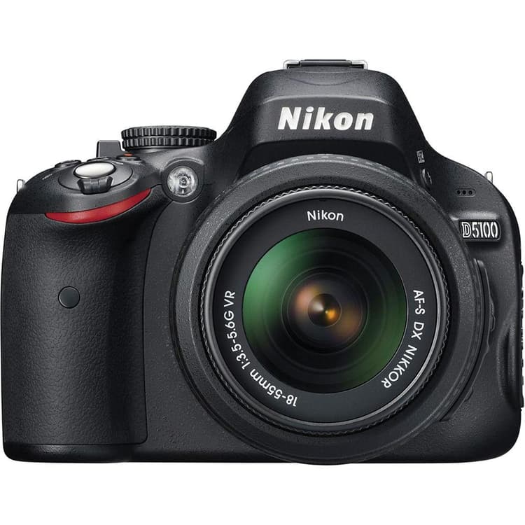 DSLR D5100 - Black + Nikon AF-S DX Nikkor 18-55 mm f/3.5-5.6G II ED f/3.5-5.6G