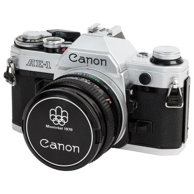 Canon AE-1 SLR - Preto/Cinza + Canon FD 50mm f/1.8 · main image