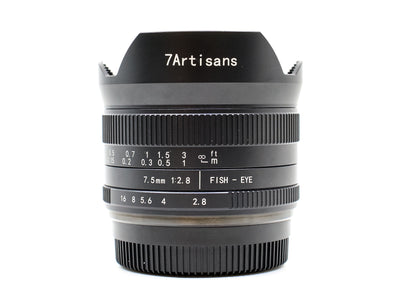 7Artisans 7.5mm f/2.8 II - Montagem Fujifilm X