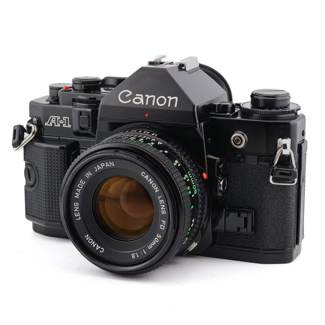 Canon A-1 + 50mm FD 1.8 - Câmera Analógica Vintage SLR 35mm · imagem principal