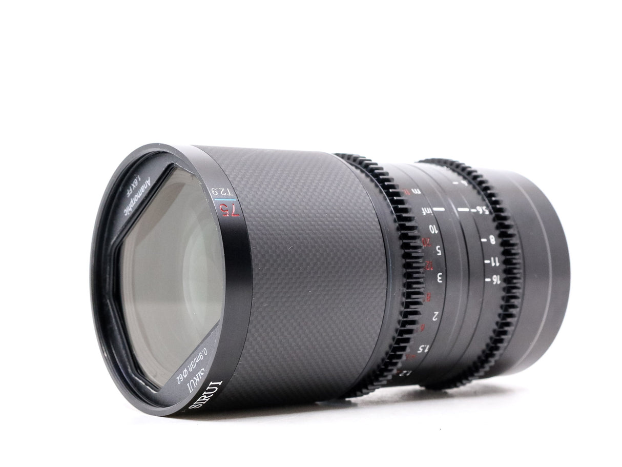Sirui Saturn 75mm T2.9 1.6x Anamorphic [Blue Flare] - Sony FE Fit