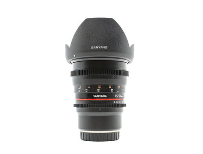 Samyang 50mm T1.5 Cine VDSLR AS UMC - Montagem Fujifilm X