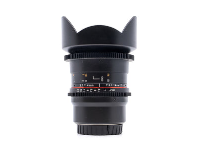 Samyang 14mm T3.1 ED AS IF UMC II - Compatível com Micro Quatro Terços
