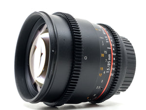 Walimex Pro 85mm T1.5 - Canon EF Fit - segunda mano - excelente estado - detalle 2 de 3 - SKU 3775492 - Camera Market