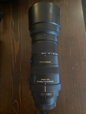 Sigma 120-400mm f/4.5-5.6Sigma 120-400mm f/4.5-5.6 APO DG OS HSM - Canon EF Fit3c39e0f7-ea84-416a-a94f-aae3a169f2bc