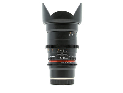 Samyang 35mm T1.5 - Montagem Sony E