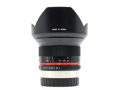 Samyang 12mm f/2 NCS CS - Montagem Fujifilm X