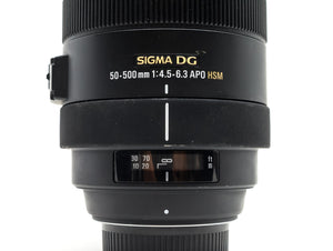 Sigma 50-500mm f/4.5-6.3 APO DG OS HSM - Nikon Fit 