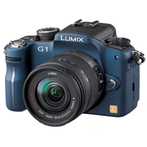 Lumix DMC-G1 - Azul + Panasonic Lumix G Vario 14-42mm f/3.5-5.6 ASPH Mega OIS f/3.5-5.6 · imagem principal
