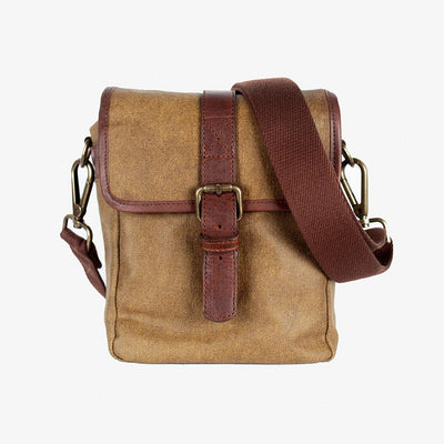 **Bolsa para Câmera Berlin Olive Green em Lona Encerada**