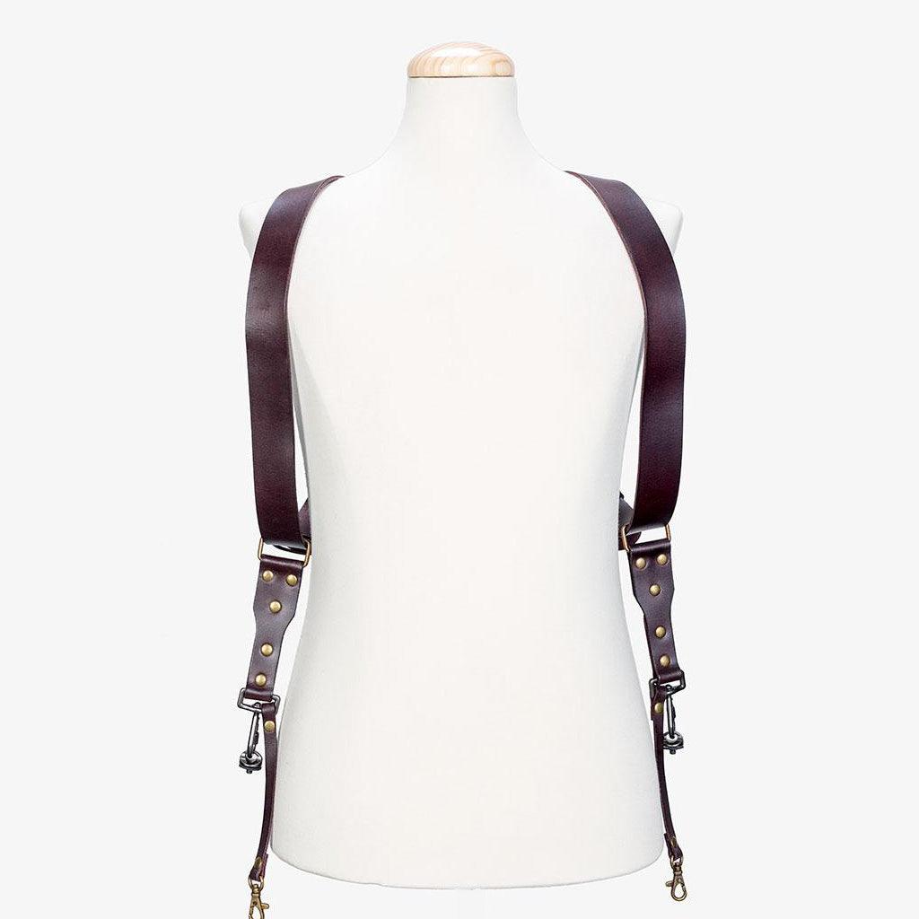Berlin #502 - Brown dual leather camera strap