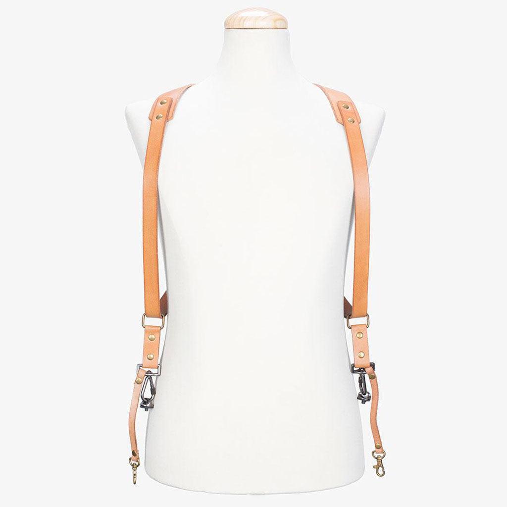 Berlin #703 - Tanned dual leather camera strap · imagen principal