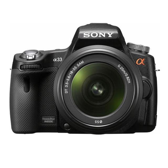 SLT-A33 SLR - Black + Sony DT 18-55mm f/3.5-5.6 SAM f/3.5-5.6 · imagen principal