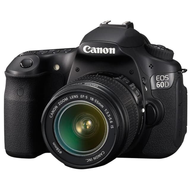 EOS 60D SLR - Black + Canon Zoom Lens EF-S 18-55mm f/3.5-5.6 IS II