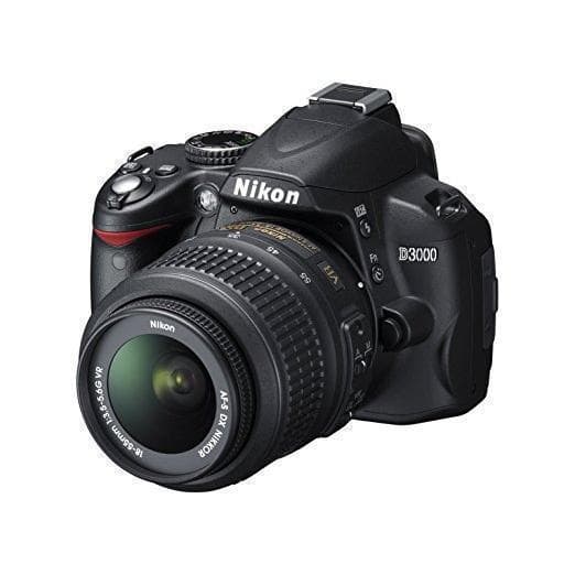 SLR D3000 - Black + Nikon Nikon AF-S DX 18-55 mm f/3.5-5.6 G VR f/3.5-5.6 GVR  · main image