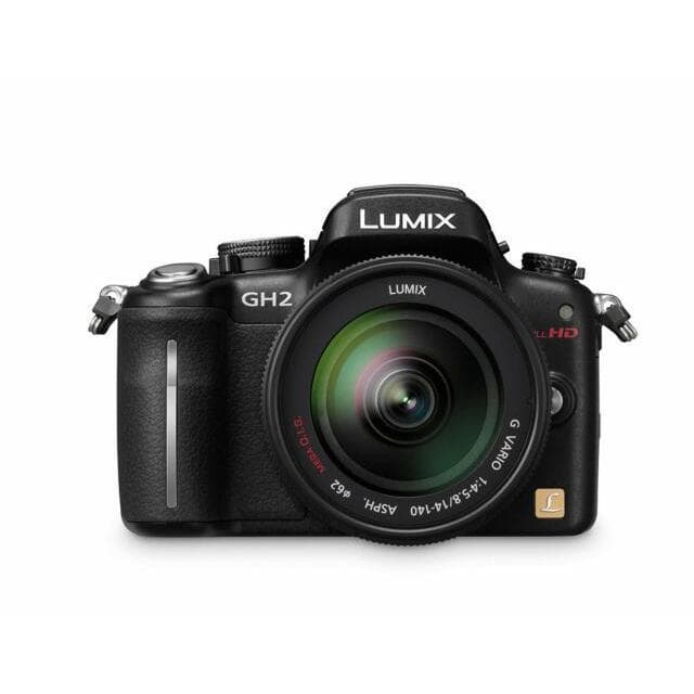 Compre Lumix DMC-GH2 SLR - Preto + Panasonic Lumix G Vario 14-45mm f/3.5-5.6 ASPH Mega OIS f/3.5-5.6 · imagem principal